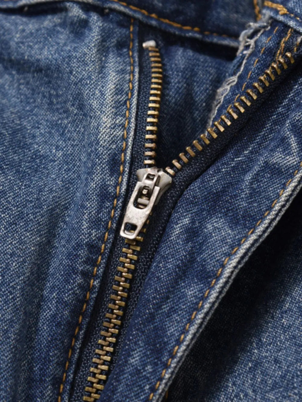 Washed Denim Bermuda Shorts
