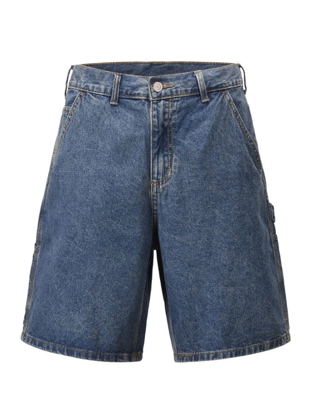 Washed Denim Bermuda Shorts